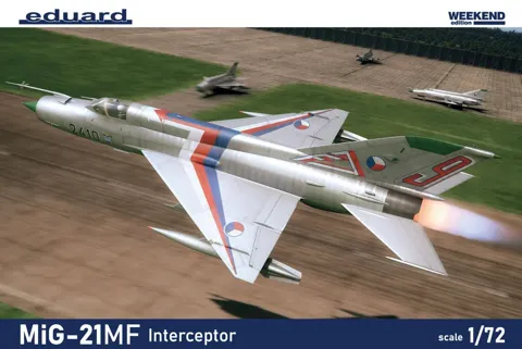 Krabice stavebnice Eduard 7469 MiG-21MF Interceptor 1/72 Weekend Edition