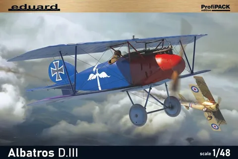 Krabice stavebnice Eduard 8114 Albatros D.III 1/48 ProfiPACK s německým dvouplošníkem