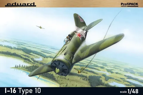 Krabice stavebnice Eduard ProfiPACK 8148 I-16 type 10 v měřítku 1/48