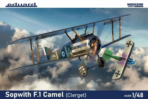 Krabice stavebnice Eduard 8486 Sopwith F.1 Camel (Clerget) v měřítku 1/48, Weekend Edition