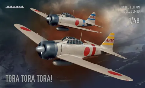 Krabice stavebnice Eduard 11155 TORA TORA TORA! Dual Combo 1/48 s modely A6M2 Zero Type 21