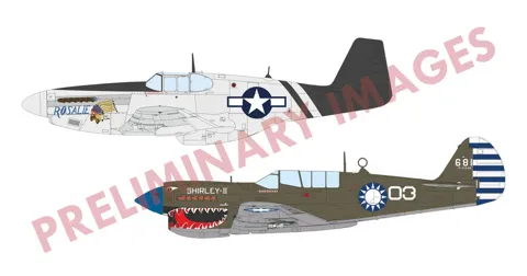 Eduard 11200 Sharks and Stallions DUAL COMBO 1/48 (P-40N a P-51B/C)