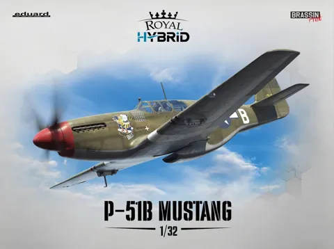 Krabice stavebnice Eduard Royal Hybrid 932011 P-51B Mustang v měřítku 1/32
