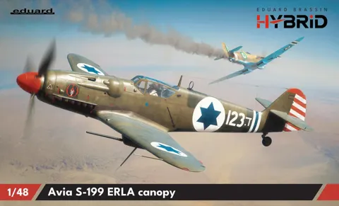 Krabice stavebnice Eduard 948011 Avia S-199 Erla canopy HYBRID v měřítku 1/48