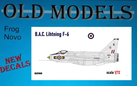 Krabice plastikové stavebnice Sabre Kits 1/72 Lightning F.6, kat. č. OLD7008