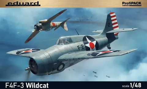 Krabice stavebnice Eduard ProfiPACK 82201 F4F-3 Wildcat v měřítku 1/48