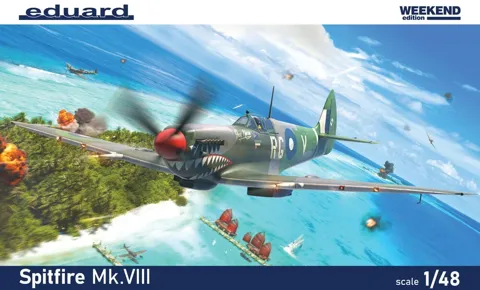 Krabice stavebnice Eduard 84154 Spitfire Mk.VIII 1/48 Weekend Edition