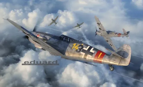 Krabice plastikové stavebnice Eduard 1/48 Bf 109G-6/AS Weekend Edition, kód 84169