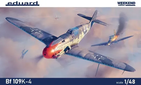 Krabice stavebnice Eduard 84197 Bf 109K-4 v měřítku 1/48, edice Weekend