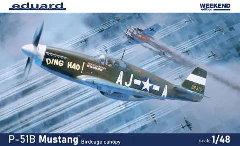 Krabice stavebnice Eduard 84209 P-51B/C Mustang Birdcage canopy 1/48 Weekend Edition