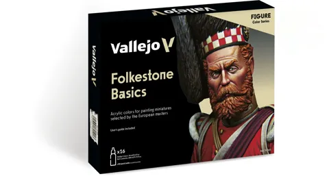 Sada akrylových barev Vallejo Model Color 70101 Folkestone Basics Figure, 16 lahviček po 18 ml