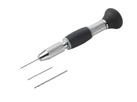 Revell 39064 vrtací set – ruční vrtačka se třemi vrtáky 0,7; 1,0 a 1,3 mm