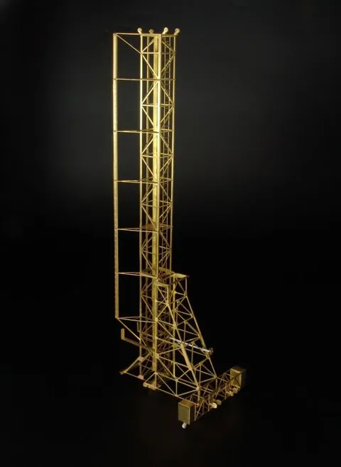 Resinové díly a fotolepty Brengun BRS72007 odpalovací věž pro Bachem Natter v měřítku 1/72
