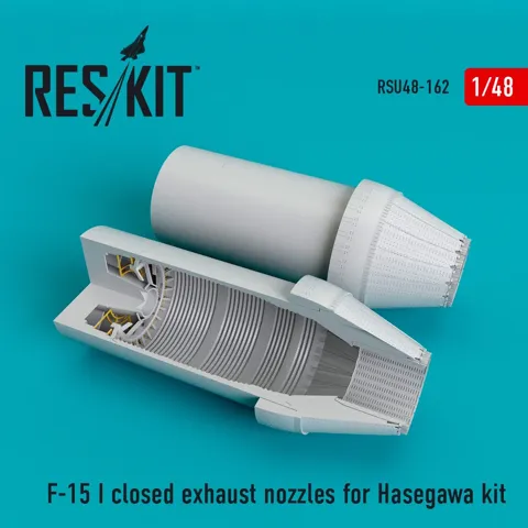 Sada uzavřených výfukových trysek Reskit RSU48-0162 pro F-15I v měřítku 1/48