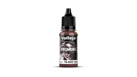 Lahvička základové barvy Vallejo Surface Primer 70605 německá červenohnědá RAL 8012, 18 ml