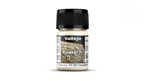 Kelímek práškového pigmentu Vallejo Pigment FX 73121 pouštní prach Desert Dust 35 ml