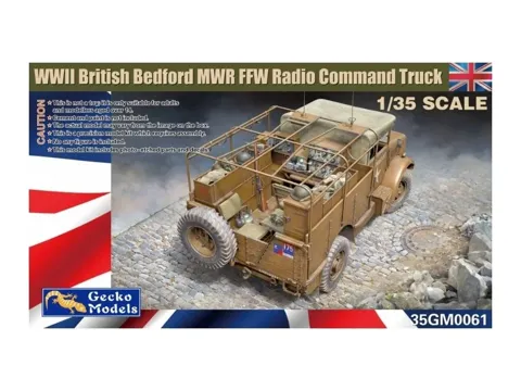 Krabice stavebnice Gecko Models 35GM0061 Bedford MWR FFW v měřítku 1/35