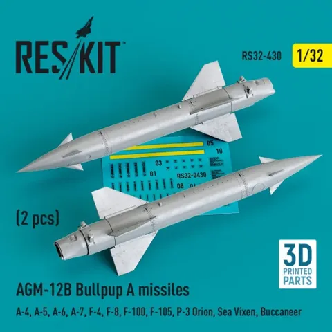 Sada raket Reskit RS32-0430 AGM-12B Bullpup A, 2 díly letecké výzbroje