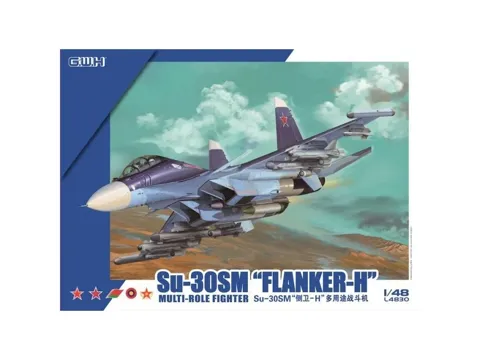 Krabice stavebnice Great Wall Hobby GWHL4830 Su-30SM Flanker H v měřítku 1/48