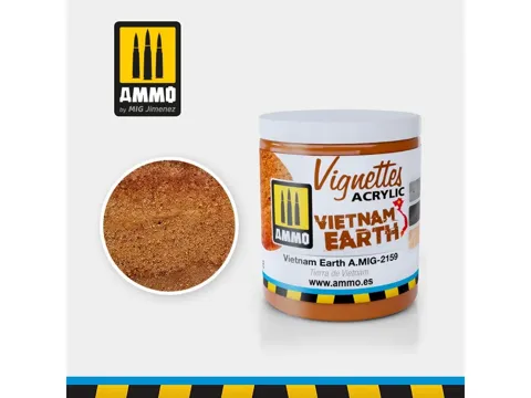Kelímek akrylové textury terénu AMMO Mig A.MIG-2159 Vietnam Earth 100 ml