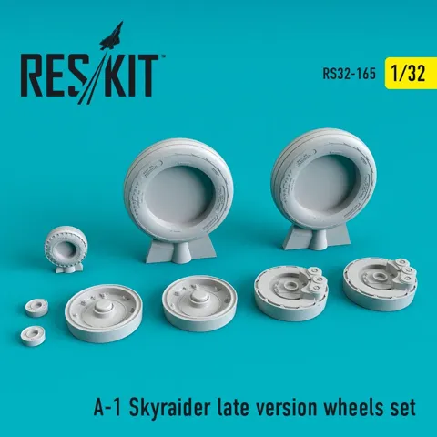 Sada kol Reskit RS32-0165 pro A-1 Skyraider pozdní verze v měřítku 1/32
