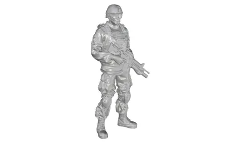 Resinová figurka CMK F35324 stojící velící důstojník US Army v měřítku 1/35