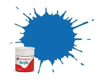 Lahvička akrylové barvy Humbrol Acrylic AB0052 No 52 Baltic Blue metalická 12 ml