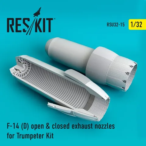 Sada výfukových trysek Reskit RSU32-0015 pro F-14D Tomcat v měřítku 1/32