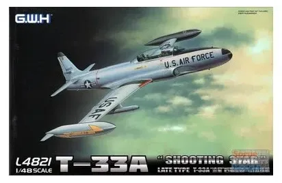 Krabice plastikové stavebnice Great Wall Hobby T-33A Shooting Star pozdní verze v měřítku 1/48