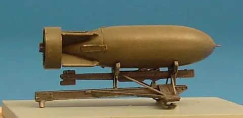 Doplňková sada Brengun BRL48004 1/48 – pumový závěsník pro Spitfire s britskou pumou 500 lb