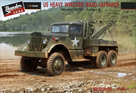 Krabice stavebnice Thunder Model TM35010 Ward LaFrance M1000 série 2 v měřítku 1/35