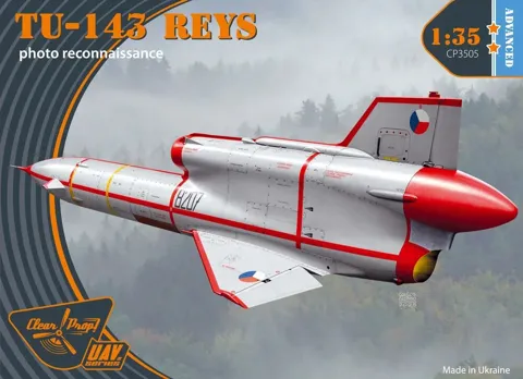 Krabice stavebnice Clear Prop CP3505 Tu-143 Reys v měřítku 1/35