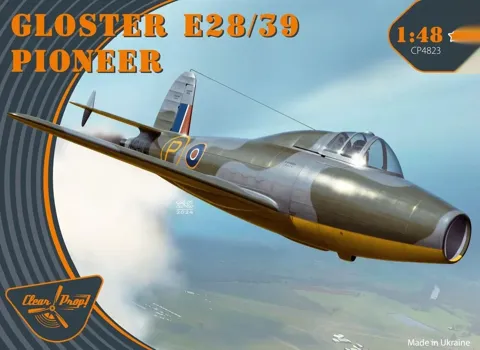 Krabice stavebnice Clear Prop CP4823 Gloster E28/39 Pioneer Starter Kit v měřítku 1/48