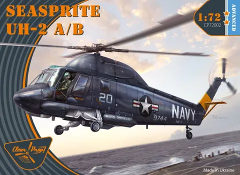 Krabice stavebnice Clear Prop CP72002 UH-2A/B Seasprite v měřítku 1/72