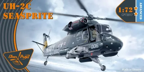 Krabice stavebnice Clear Prop CP72017 UH-2C Seasprite v měřítku 1/72, řada Advanced Kit