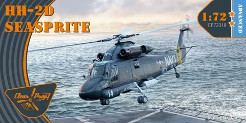 Stavebnice vrtulníku Clear Prop CP72018 HH-2D Seasprite Advanced kit v měřítku 1/72
