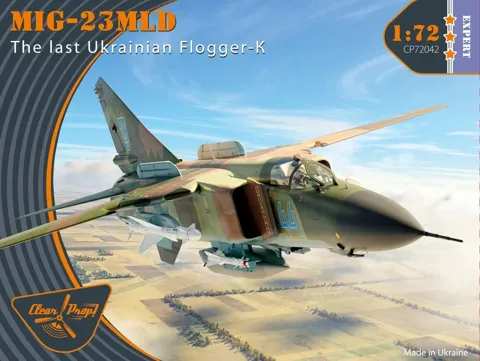 Krabice stavebnice Clear Prop CP72042 MiG-23MLD Expert kit v měřítku 1/72
