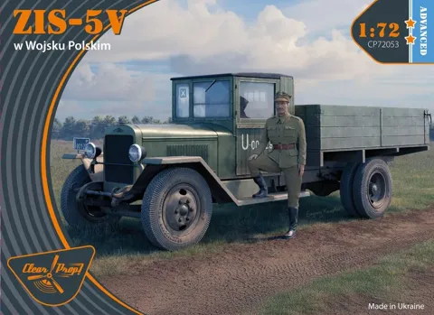 Krabice stavebnice Clear Prop CP72053 ZiS-5V W Wojsku Polskim v měřítku 1/72