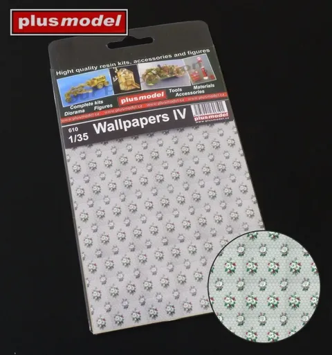 Sada papírových tapet Plus Model 610 Tapety IV v měřítku 1/35 pro diorámata