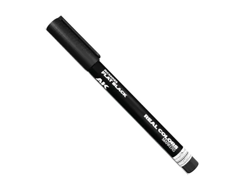 Modelářský popisovač AK Interactive RC Markers RCM033 černá matná, balení 1 ks