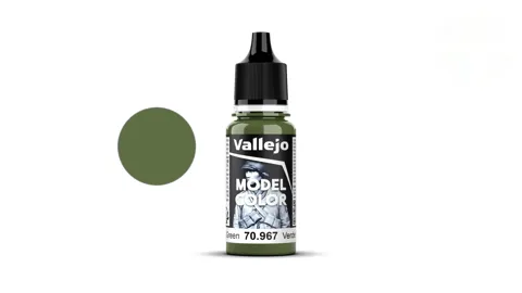 Lahvička akrylové barvy Vallejo Model Color 70967 olivová zelená matná 18 ml