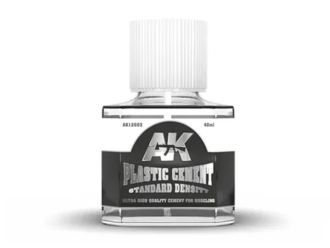 Lahvička lepidla AK Interactive AK12003 Plastic Cement Standard Density 40 ml