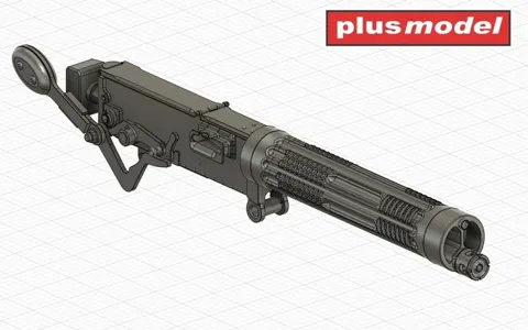 3D tištěný letecký kulomet Vickers Plus Model AL4114 v měřítku 1/48, set dvou kusů