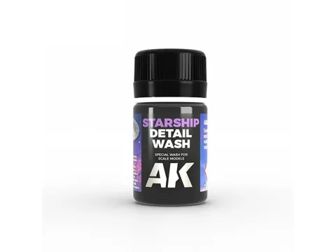 Lahvička enamelového washe AK Enamel Effects AK636 Starship Detail Wash 35 ml