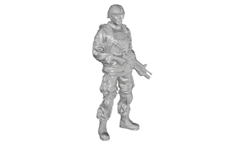 Resinová figurka CMK F48333 velící důstojník pěchoty US Army v měřítku 1/48