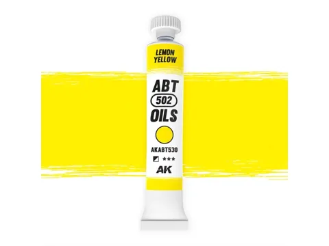Tuba olejové barvy AK Interactive Oil Paints ABT530 citronová žlutá 20 ml