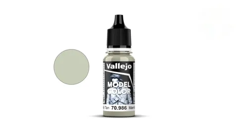 Lahvička akrylové barvy Vallejo Model Color 70986 Deck Tan matná, 18 ml