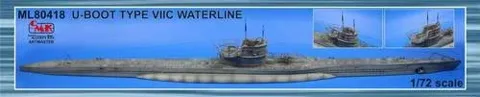 Resinová vodorysková stavebnice ponorky CMK 1/72 U-Boot Type VIIC