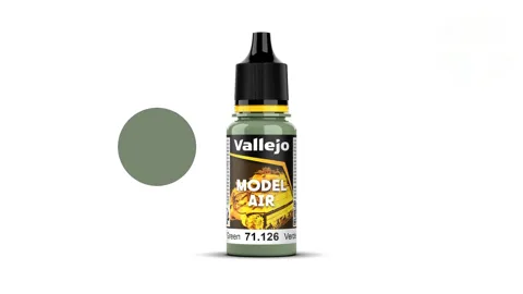 Lahvička akrylové barvy Vallejo Model Air 71126 zelená IDF 18 ml