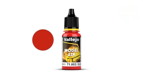 Lahvička akrylové barvy Vallejo Model Air 71003 červená RLM23, 18 ml